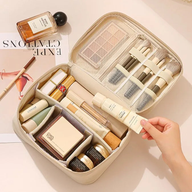 GlowCase — Multi-Compartment Makeup Organizer Bag / Your Entire Makeup Collection, Perfectly in Its Place!