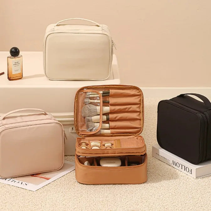 GlowCase — Multi-Compartment Makeup Organizer Bag / Your Entire Makeup Collection, Perfectly in Its Place!