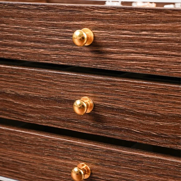 HeritageBox™ — 3-Drawer Wooden Jewelry Organizer with Clear Display Lid / Display, Protect, and Organize Your Entire Jewelry Collection in One Elegant Piece!